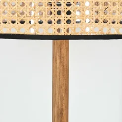 Luminaires Scandinaves-hofstein Ramila Lampadaire Écru, Noir, 1 lumière