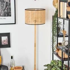 hofstein Ramila Lampadaire Écru, Noir, 1 lumière