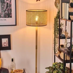 hofstein Ramila Lampadaire Écru, Noir, 1 lumière