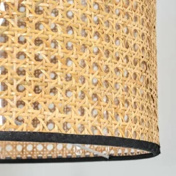 Luminaires Scandinaves-hofstein Ramila Lampadaire Écru, Noir, 1 lumière