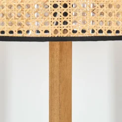 Luminaires Scandinaves-hofstein Ramila Lampadaire Écru, Noir, 1 lumière