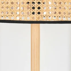 Luminaires Scandinaves-hofstein Ramila Lampadaire Écru, Noir, 1 lumière