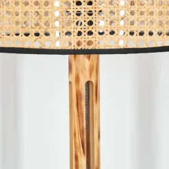 Luminaires Scandinaves-hofstein Ramila Lampadaire Écru, Noir, 1 lumière