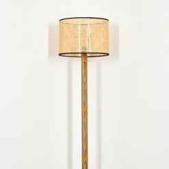 Luminaires Scandinaves-hofstein Ramila Lampadaire Écru, Noir, 1 lumière