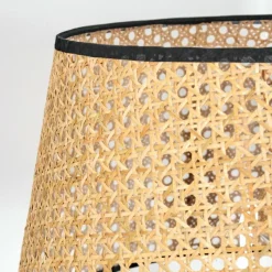 Luminaires Scandinaves-hofstein Ramila Lampadaire Écru, Noir, 1 lumière