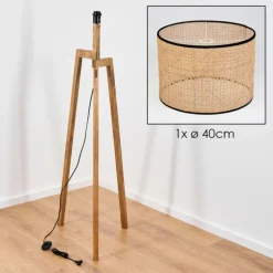 hofstein Ramila Lampadaire, Liseuse Écru, 1 lumière