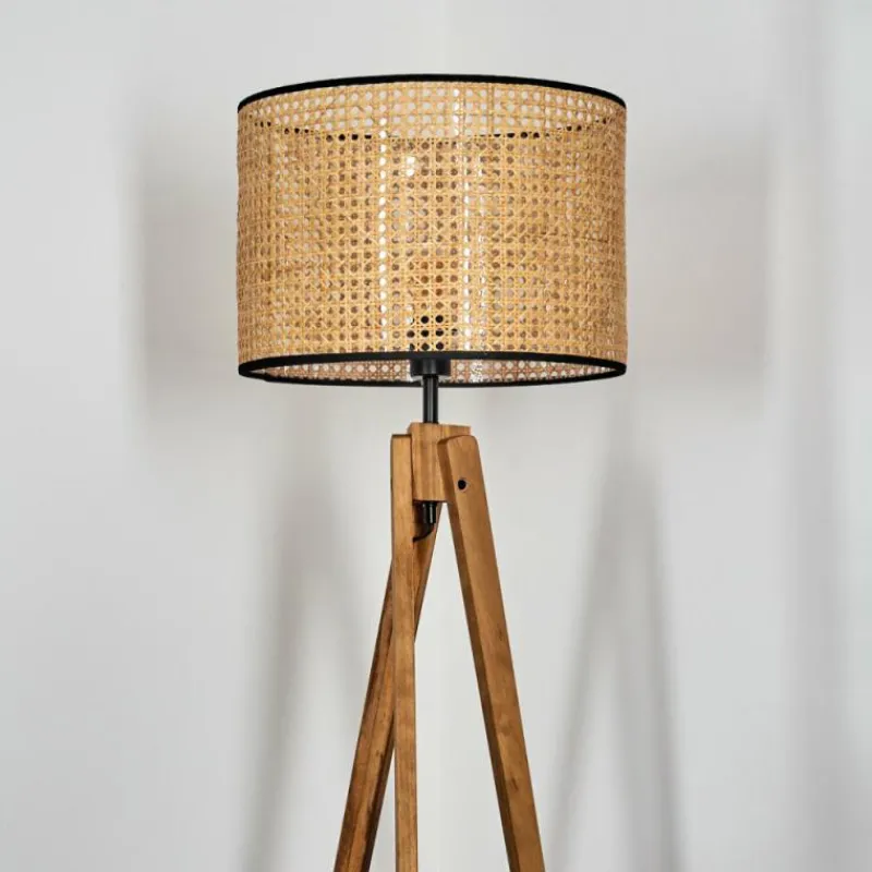 hofstein Ramila Lampadaire, Liseuse Écru, Noir, 1 lumière