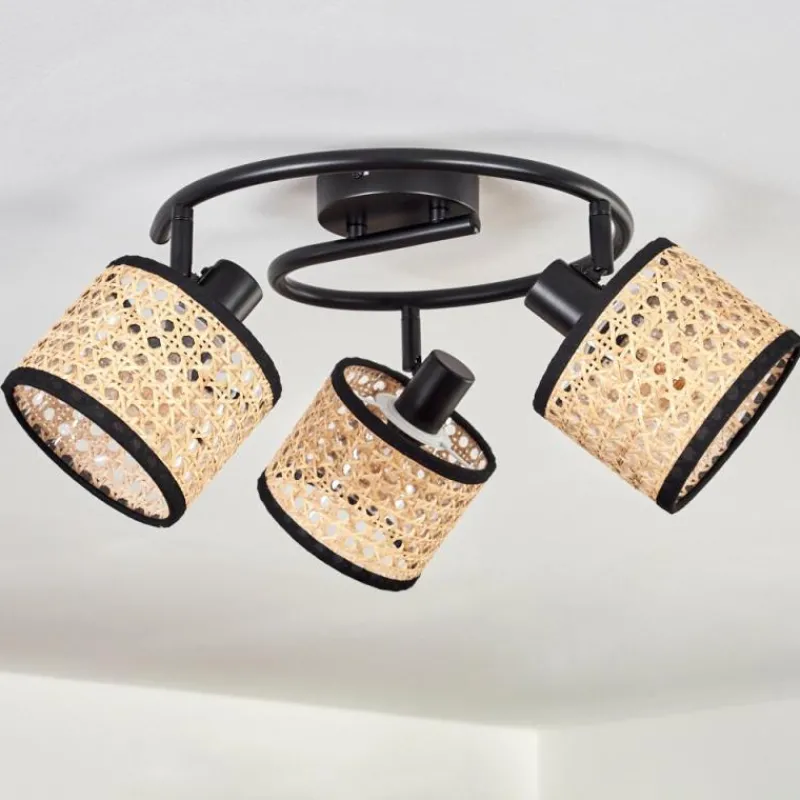 Luminaires Scandinaves-hofstein Ramila Plafonnier Noir, 3 lumières