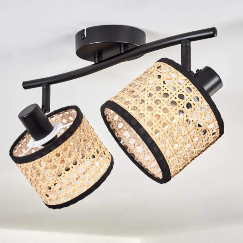 Luminaires Scandinaves-hofstein Ramila Plafonnier Noir, 2 lumières