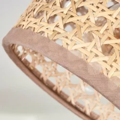 Lampes En Tissu-hofstein Ramila Plafonnier Noir, 6 lumières