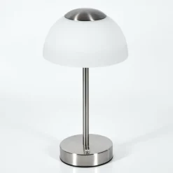 hofstein Rands Lampe à poser LED Nickel mat, 1 lumière