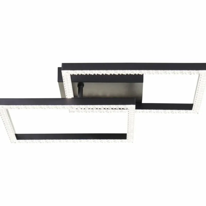 Luminaires Brilliant Ranni Plafonnier LED Noir, 1 lumière* Éclairage Led