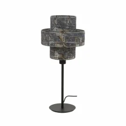 hofstein Reimonde Lampe à poser Brun, Noir, 1 lumière* Lampes À Poser