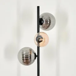 hofstein Remaisnil Lampadaire Ambre, Fumé, 3 lumières