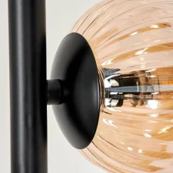 hofstein Remaisnil Lampadaire Ambre, Fumé, 3 lumières