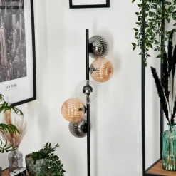 Suspension Verre Fumé-hofstein Remaisnil Lampadaire Ambre, Clair, Fumé, 5 lumières