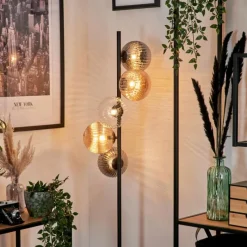 Suspension Verre Fumé-hofstein Remaisnil Lampadaire Ambre, Clair, Fumé, 5 lumières