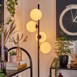 hofstein Remaisnil Lampadaire Blanc, 4 lumières