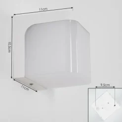 hofstein Rezar Applique murale LED Blanc, 1 lumière* Appliques