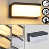 hofstein Rifbjerg Lampe murale d´extérieur, Applique murale, Spot mural LED Noir, 1 lumière