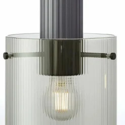 Luminaires Brilliant Riffelini Suspension Noir, 3 lumières