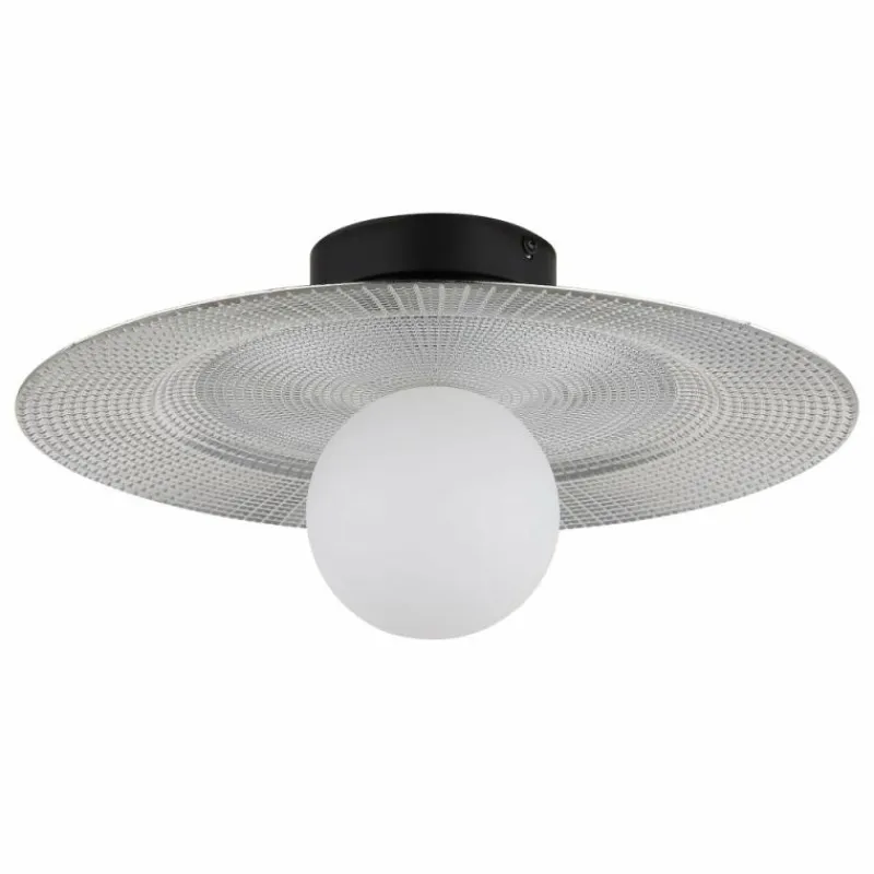 Luminaires Globo Lighting Riga Plafonnier Noir, 1 lumière* Plafonniers