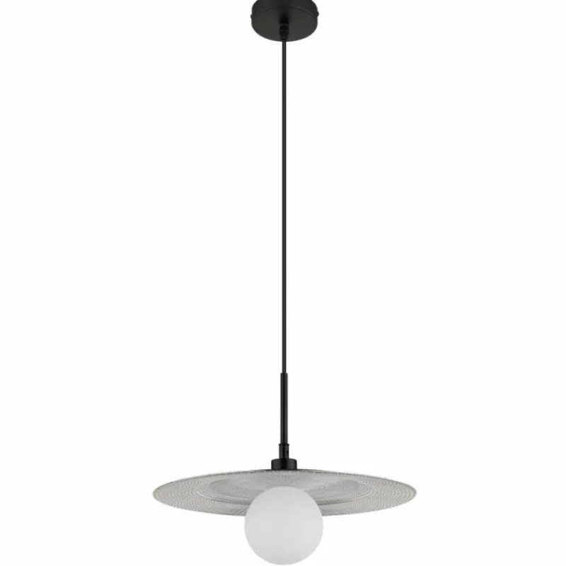 Luminaires Globo Lighting Riga Suspension Noir, 1 lumière* Suspensions