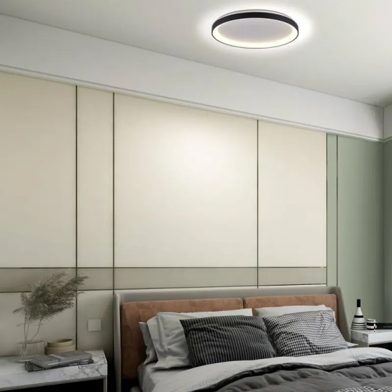 Luminaires Steinhauer Ringlede Plafonnier LED Noir, 1 lumière* Éclairage Led