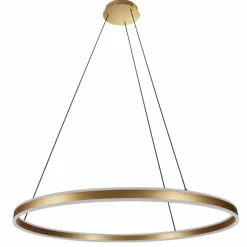 Lampes Dorées-Luminaires Steinhauer Ringlux Suspension LED Or, 2 lumières