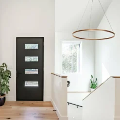 Lampes Dorées-Luminaires Steinhauer Ringlux Suspension LED Or, 2 lumières