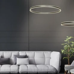 Luminaires Steinhauer Ringlux Suspension LED Noir, 2 lumières* Éclairage Led