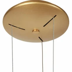 Lampes Dorées-Luminaires Steinhauer Ringlux Suspension LED Or, 1 lumière