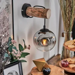 hofstein Ripoll Applique murale Écru, Noir, 1 lumière