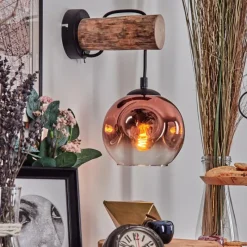 hofstein Ripoll Applique murale Écru, Noir, 1 lumière