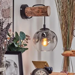 hofstein Ripoll Applique murale Écru, Noir, 1 lumière