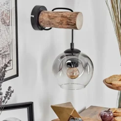 hofstein Ripoll Applique murale Écru, Noir, 1 lumière