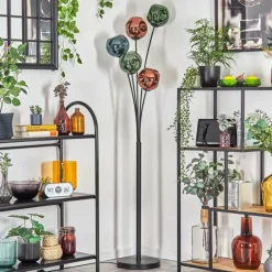 hofstein Ripoll Lampadaire Bleu, Vert, Cuivré, 5 lumières