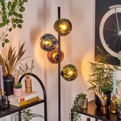 hofstein Ripoll Lampadaire Bleu, Vert, Cuivré, 4 lumières