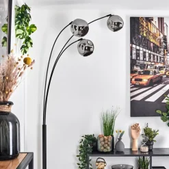 hofstein Ripoll Lampadaire Chrome, 3 lumières