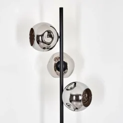hofstein Ripoll Lampadaire Chrome, Fumé, 3 lumières