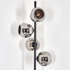 Suspension Verre Fumé-hofstein Ripoll Lampadaire Chrome, Fumé, 4 lumières