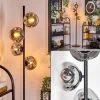 hofstein Ripoll Lampadaire Chrome, Clair, Fumé, 4 lumières