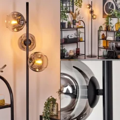 hofstein Ripoll Lampadaire Clair, Fumé, 3 lumières