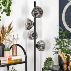 Suspension Verre Fumé-hofstein Ripoll Lampadaire Clair, Fumé, 4 lumières