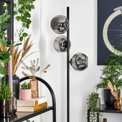 Suspension Verre Fumé-hofstein Ripoll Lampadaire Fumé, 3 lumières