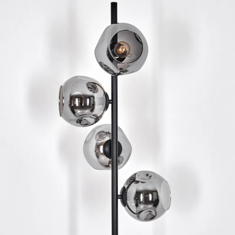 hofstein Ripoll Lampadaire Fumé, 4 lumières
