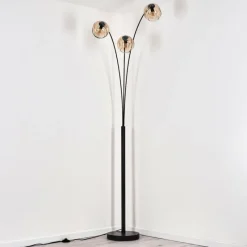 hofstein Ripoll Lampadaire Noir, 3 lumières