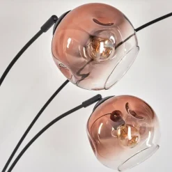 hofstein Ripoll Lampadaire Noir, 3 lumières