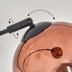 hofstein Ripoll Lampadaire Noir, 3 lumières