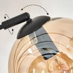 hofstein Ripoll Lampadaire Noir, 5 lumières